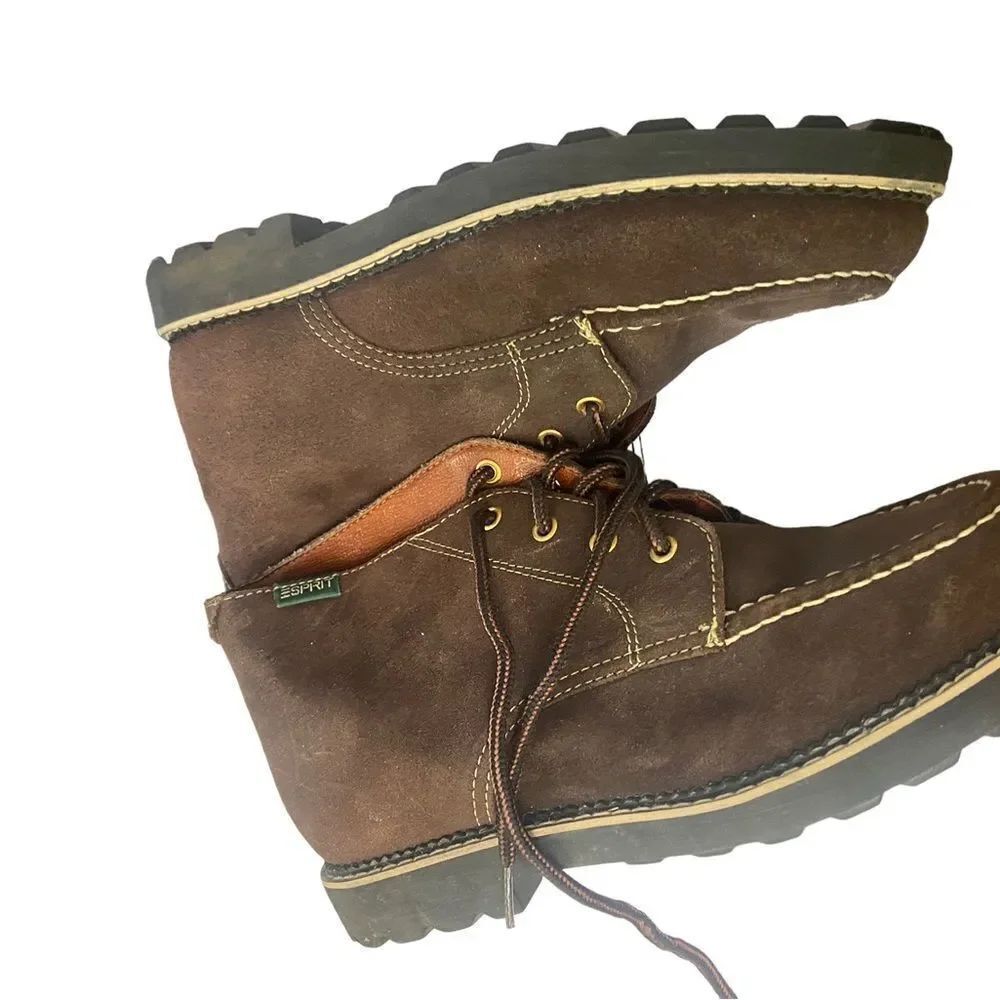 Espirit size 8.5 suede lace up boots brand new perfect never worn